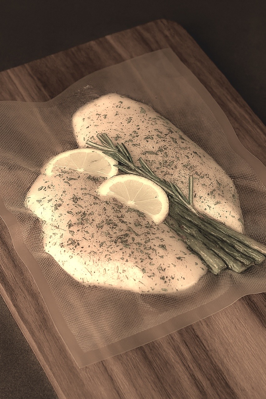 vakuované kuřecí prso s bylinkami