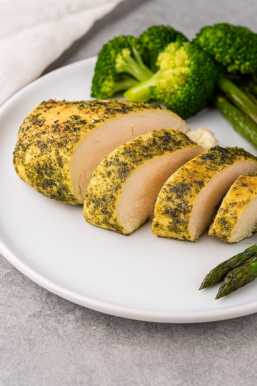 hotové kuřecí prso připravené metodou sous-vide